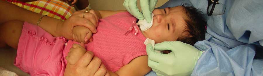 knee to knee dental exam