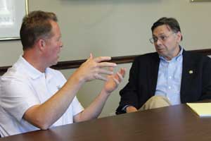 Dr. Bill Risk (right) served as Contact Dentist for former State Representative Randy Truitt.